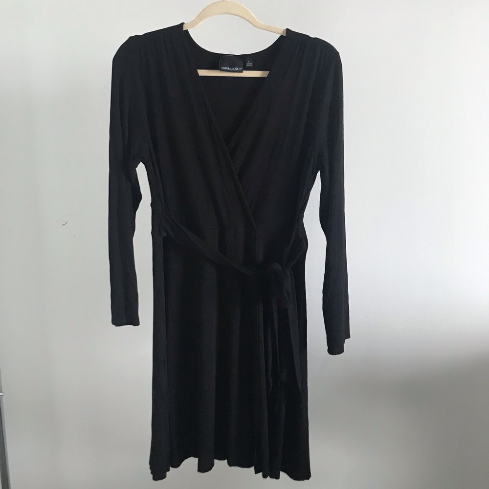 Cynthia Rowley black wrap dress!